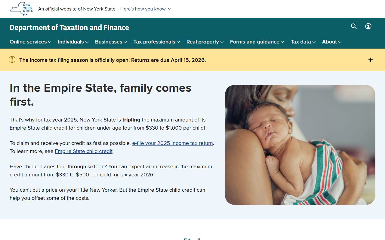 New York State Tax Department portal for North Tonawanda white pages searches